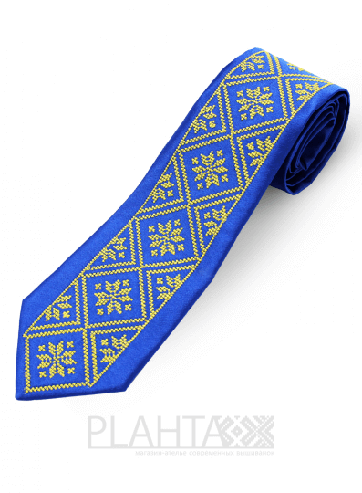 Краватка жовто-блакитна